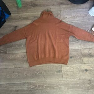 Orangish Turtleneck sweater